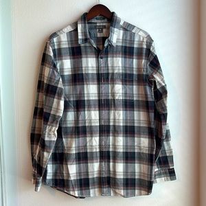 Eddie Bauer- Classic Fit- Flannel Plaid - Large
